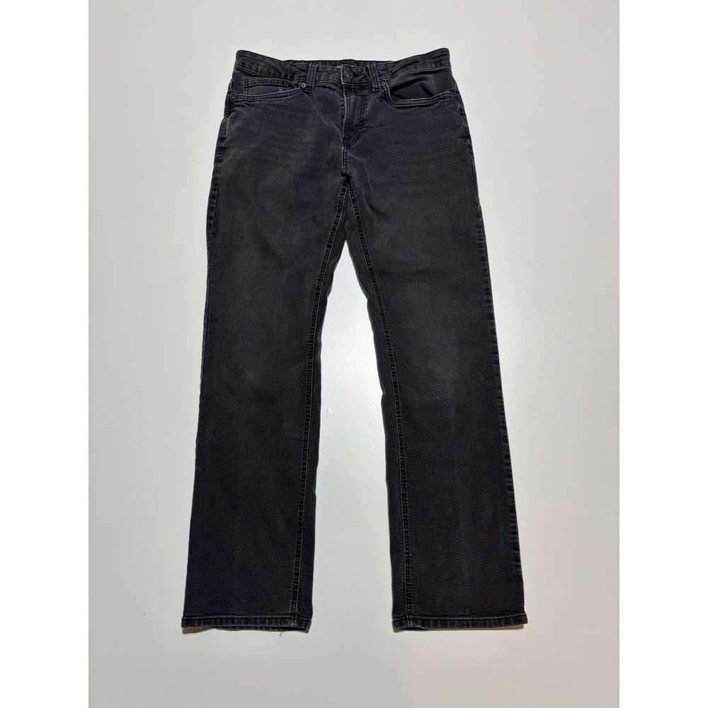Buffalo David Bitton Mens Evan Slim Straight Jeans Faded Black 32x32